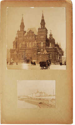 Лот из двух старинных фотографий Москвы [конец XIX - начало XX вв.].